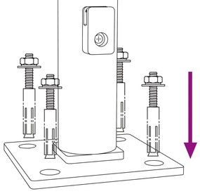 vidaXL Συρματόπλεγμα Περίφραξης Ασημί 1,1 x 10 μ. με Βάσεις Φλάντζα