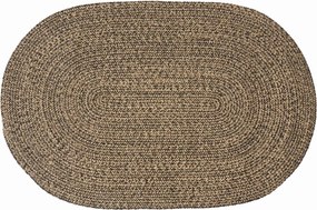 vidaXL Χαλιά χώρου Μαύρο 122 x 183 cm Γιούτα