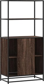 vidaXL Highboard καφέ δρυς Κατασκευασμένο ξύλο και μέταλλο