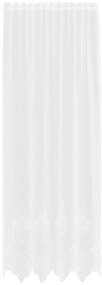 vidaXL Κουρτίνες με κουρτίνες Λευκό 150 x 300 cm Πολυεστέρας