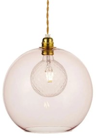 Φωτιστικό Οροφής Κρεμαστό V3643330LP 1ΧΕ27 Φ30ΧΗ120CM Pythia Pink Aca Decor Metal, Glass