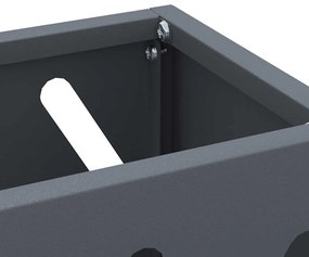 vidaXL Σχέδιο & βάση αποθήκευσης Ανθρακί 28 x 12 x 41 εκ Ατσάλι