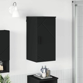 vidaXL Ντουλάπι Μπάνιου Μαύρο 30 x 31,5 x 61 εκ
