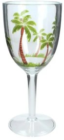 Supergreens Ποτήρι Κρασιού Πλαστικό Φοίνικες Πράσινο 9x9x20,5 εκ. - Πλαστικό - 4530-2
