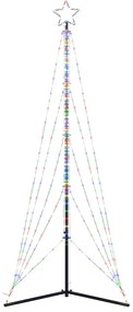 vidaXL Χριστουγεννιάτικο δέντρο LED 525 LED πολύχρωμα 302 εκ.