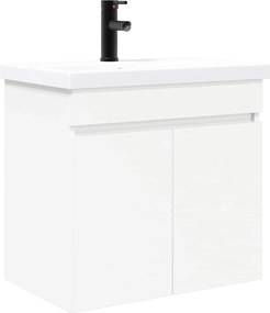 vidaXL Μονάδα μπάνιου με βρύση Λευκό 61 x 40 x 74,5 εκ.