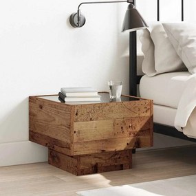 vidaXL Τραπεζάκι σαλονιού Παλιό ξύλο 40 x 40 x 30 cm