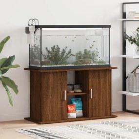 vidaXL Βάση Ενυδρείου Καφέ Δρυς 101x41x58 εκ. από Επεξεργασμένο Ξύλο