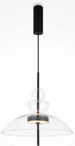 Κρεμαστό Φωτιστικό Οροφής LED 12W Γυαλί Φ40cm Bangkok Maytoni-MOD185PL-L6B3K3-Διάφανο MOD185PL-L6B3K3
