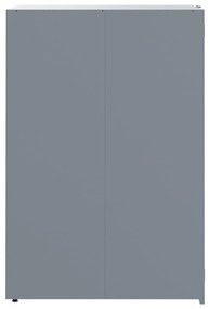 vidaXL Πλαίσιο Κάδων Απορριμμάτων 5 Κάδοι Γκρι 345x79x117 εκ. Ατσάλι