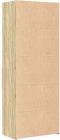 vidaXL Ντουλάπι Sonoma Δρυς 70x42,5x185 εκ. από Επεξεργασμένο Ξύλο