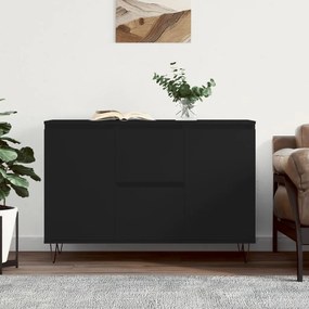 vidaXL Μπουφές Μαύρος 101,5 x 35 x 70 εκ. από Επεξεργασμένο Ξύλο