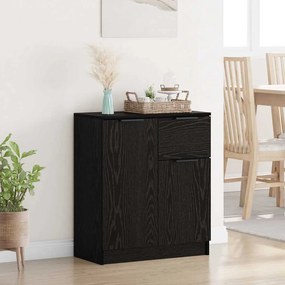 vidaXL Πλαϊνό γραφείο Μαύρη δρυς 60 x 30 x 70 εκ. Επεξεργασμένο ξύλο