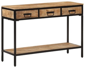 vidaXL Τραπέζι Κονσόλα 100x35x70 εκ. από Μασίφ Ακατέργαστο Ξύλο Μάνγκο