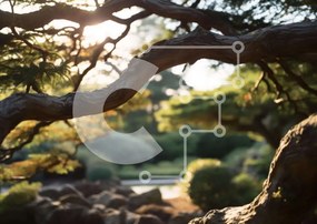 Intra Συλλεκτικό Ξύλινο Παζλ Plywood 4mm - Σκηνή της φύσης με το κλαδί δέντρου και το πουλί Σε Ξύλινο Κουτί - Διαστάσεις: 10x10 cm – 25 κομμάτια