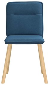 vidaXL Καρέκλες Τραπεζαρίας 6 τεμ. Μπλε Υφασμάτινες