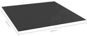 vidaXL Κάλυμμα Δαπέδου Αμμοδόχου Μαύρο 120 x 110 εκ.