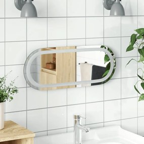 Καθρέφτης Μπάνιου με LED Οβάλ 50x20 εκ. - Διαφανές