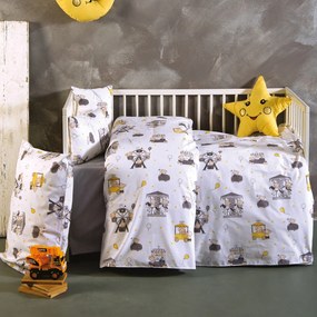 Σεντόνια Κούνιας (Σετ) Sb Home Baby Luna Park Grey