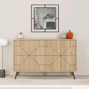 Μπουφές Dune Megapap χρώμα sapphire oak 123x35x77,4εκ.