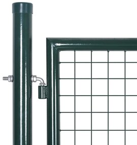 vidaXL Πόρτα Περίφραξης Πράσινη 306 x 150 εκ. Ατσάλινη