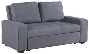 ΚΑΝΑΠΕΣ ΚΡΕΒΑΤΙ KANNA 2ΘΕΣΙΟΣ 176x102x91 εκ.HM3082.10 ΜΕ ΓΚΡΙ ΥΦΑΣΜΑ