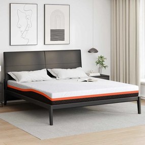 vidaXL Στρώμα Λευκό, Γκρι 200 x 200 cm Pěna