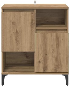 vidaXL Πλαϊνό γραφείο artisan δρυς 60 x 35 x 70 cm Επεξεργασμένο ξύλο