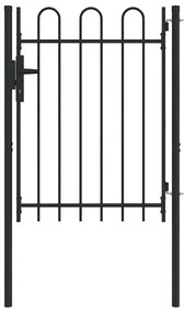 vidaXL Πύλη Φράχτη Γκρι 100 x 120 cm Χάλυβας με Επικάλυψη Πούδρας