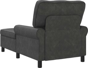 vidaXL Χαλάρωση με μαξιλάρι Μαύρο 91 x 157 x 91 εκ. Τεχνητό Δέρμα