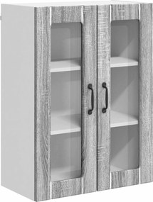 VidaXL Ραφιέρα τοίχου LUCCA Γκρι Sonoma 60 x 31 x 80 εκ.