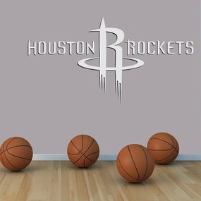 Αυτοκόλλητο τοίχου NBA Houston Rockets White SP63 100cm