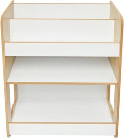 Ραφιέρα Seagull φυσικό-λευκό mdf 57x34x70εκ 57x34x70 εκ.