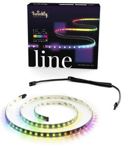 Smart Ταινία LED Twinkly Line Extension (TWL100ADP-B) 1.5 Μέτρο, 100 LED RGB με Μαύρο Καλώδιο, Βluetooth, WiFi, Dimmer Και Έλεγχο μέσω Κινητού Τηλεφών
