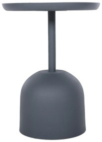 ΤΡΑΠΕΖΙ ΒΟΗΘΗΤΙΚΟ ΣΤΡΟΓΓΥΛΟ DELBEL HM4261.05 ΜΕΤΑΛΛΟ ΜΠΛΕ ΣΚΟΥΡΟ Φ39,5x53,5Υ εκ. - 0535386 - HM4261.05
