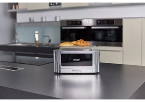 Τοστιέρα Elegance της Russell Hobbs 23380-56, 1420W, 2 φιλέτα, 6 μοίρες, Lift & Look, Inox/μαύρο