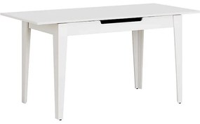 Τραπέζι Trendline Megapap επεκτεινόμενο χρώμα λευκό 120/150x70x75εκ.