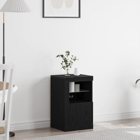 vidaXL Σαλονάκι με LED Φώτα Μαύρη Δρυς 41x37x67 εκ.