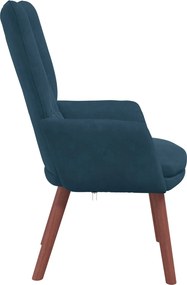 vidaXL Πολυθρόνα Μπλε 63 x 67 x 94 εκ. Βελούδο
