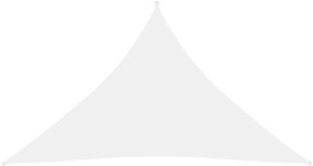 Πανί Σκίασης Τρίγωνο Λευκό 3,5 x 3,5 x 4,9 μ. από Ύφασμα Oxford