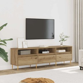 vidaXL Έπιπλο Τηλεόρασης τεχνίτης Δρυς 150x30x44,5 εκ.