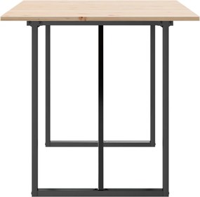 vidaXL Τραπέζι Τραπεζαρίας Πλαίσιο Ο Μασίφ Πεύκο/Ατσάλι