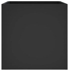 vidaXL Ζαρντινιέρα Μαύρη 40 x 40 x 40 εκ. από Επεξεργασμένο Ξύλο