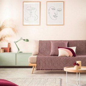 Ριχτάρι Cecil 656/02 Bordo Gofis Home Three-Seater 180x310cm Βαμβάκι-Ακρυλικό