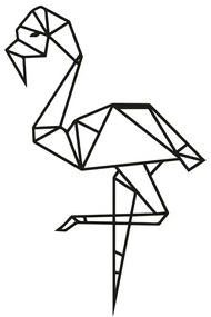 Διακοσμητικό Τοίχου Flamingo 891TNL1162 31x50cm Black Wallity Μέταλλο
