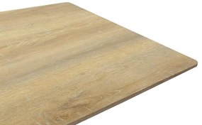 Τραπέζι Aragne sonoma mdf με μαύρα μεταλλικά πόδια 160x90x75εκ 160x90x75 εκ.