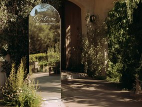 Αυτοκόλλητο για καθρέφτη S13 – Welcome to our wedding