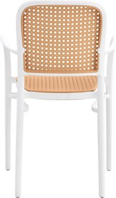 ΠΟΛΥΘΡΟΝΑ ΠΟΛΥΠΡΟΠΥΛΕΝΙΟΥ FLOW HM5938.01 ΛΕΥΚΗ ΚΑΙ ΜΠΕΖ 55x53x86Υεκ.