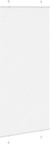 vidaXL Πλισέ περσίδα Λευκό 95x200 cm Πλάτος υφάσματος 94,4 cm