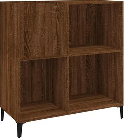 vidaXL Δισκοθήκη Καφέ Δρυς 84,5 x 38 x 89 εκ. από Επεξεργασμένο Ξύλο